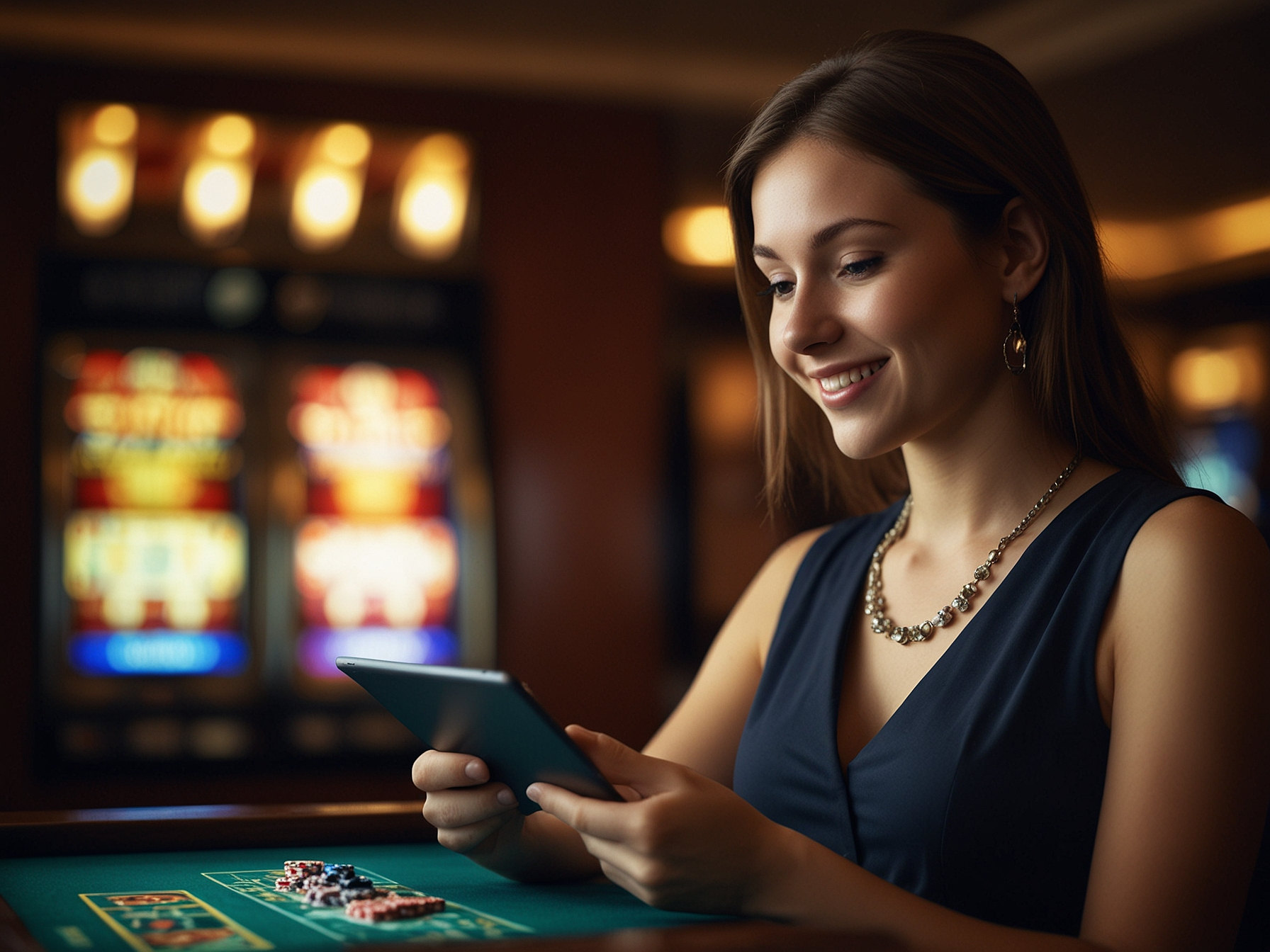 Happy new casino member registering